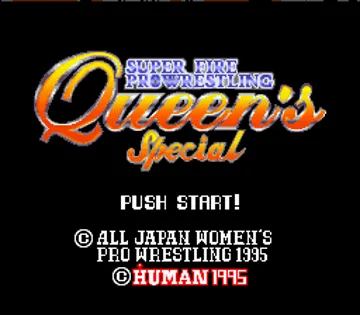 Super Fire Pro Wrestling - Queen's Special (Japan) screen shot title